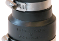 Fernco 1056-215 2 inch Cast Iron/Plastic X 1-1/2 Cast Iron/Plastic Flexible Coupling