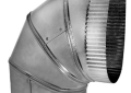 Southwark 114-8 8" 26 Gauge Warm Air 90 Degree Flat Oval Elbow