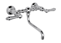 Rohl® A1405/44LMAPC-2 Acqui Traditional Low Level Bathroom Faucet, 1.2 gpm Flow Rate, 8 in Center, Polished Chrome
