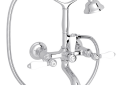 ROHL A1401LPAPC Exposed Wall Mount Tub Filler with Handshower - Polished Chrome