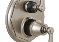 Brizo® T75P560-NKBL Pressure Balance Valve With Integrated 3-Function Diverter Trim, 5 gpm Valve, Luxe Nickel/Matte Black