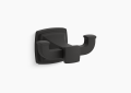 Kohler K-27411-BL Riff(R) Double Robe Hook - Matte Black