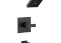 DELTA® T14467-BL Monitor® 14 Tub and Shower Trim, 1.75 gpm Shower, Matte Black