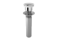 Brizo® RP81627PC Pushbutton Activated Pop-Up Drain Assembly, Polished Chrome, Brass Drain