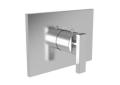 Newport Brass 3-2044TS-26 3/4" Rectangular Thermostatic Trim Plate with Handle - Polished Chrome