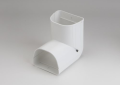 Rectorseal 84002 Fortress LCI-92-W 3-1/2 inch PVC Lineset Cover Vertical Inside 90 Degree Elbow - White