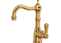 ROHL U.4739EG-2 Edwardian Single Lever Single Hole Bar & Food Prep Faucet - English Gold