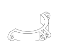 Kohler K-73027-CP Left-Hand Bracket - Polished Chrome