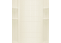 Sterling 72122100-96 48 inch x 72-1/2 inch Ensemble Series Tile Alcove Shower Back Wall - Biscuit