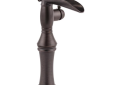 DELTA® 798LF-RB Cassidy™ Vessel Lavatory Faucet, Commercial, 1.2 gpm Flow Rate, 9-17/32 in H Spout, 1 Handles, 1 Faucet Holes, Venetian Bronze, Function: Traditional