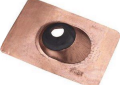 Oatey 12403 All-Flash 1-1/2 inch to 3 inch Copper No Caulk Roof Flashing