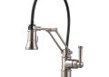 Brizo® 63225LF-SS Artesso® Kitchen Faucet, 1.8 gpm Flow Rate, 8 in Center, Swivel Spout, Stainless Steel, 1 Handles, Domestic