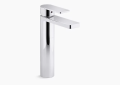 Kohler K-23475-4-CP  Parallel(TM) Tall Single-Handle Bathroom Sink Faucet - Polished Chrome
