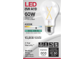 SATCO® S12417 TRIAC Dimmable LED Lamp, 8 W, 60 W Incandescent Equivalent, E26 Medium LED Lamp, A19 Shape, 800 Lumens