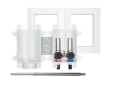 Sioux Chief 696-2313XF OxBox 1/2 inch PEX Washing Machine Outlet Box with Quarter Turn Valves and Water Hammer Arresters