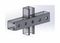 Empire 9008FFZ Splice Plate, 5 Holes, 9-1/8 in W x 1/4 in THK