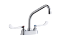 Elkay® LK406HA08T6 Centerset Bathroom Faucet, Polished Chrome, 2 Handles, 1.5 gpm Flow Rate