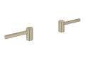 GROHE 14216EN0 14216_0 Atrio Lever Handle, 60 mm H x 75 mm W x 30 mm L, For Use With Kitchen Bar/Lavatories, Two Set Caps, Metal, Brushed Nickel, Residential