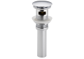Brizo RP72414PC Push Button Pop-Up Drain with Overflow - Chrome