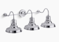 Kohler K-32287-SC03-CPL Hauksbee(R) Three-Light Sconce - Polished Chrome