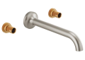 Brizo® T65875LF-BNLHP Odin® Lavatory Faucet, Commercial/Residential, 1.5 gpm Flow Rate, 7-7/8 in Center, Brushed Nickel, 2 Handles
