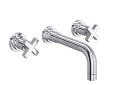 ROHL A2207XMAPCTO-2 Lombardia Wall Mount Widespread Bathroom Faucet - Polished Chrome