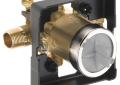 Brizo® R60000-UNWS Tub and Shower Rough-In Valve, 1/2 in MNPT Inlet x 1/2 in FNPT C Outlet, Forged Brass Body, Domestic