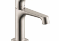AXOR 34010821 Citterio M Bathroom Faucet, Commercial, 1.2 gpm Flow Rate, 4 in H Spout, 1 Handles, Pop-Up Drain, 1 Faucet Holes, Brushed Nickel, Function: Traditional