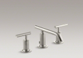 Kohler 14410-4-BN Widespread Lavatory Faucet, Low Spout and Low Lever Handles