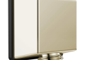 DELTA® 50570-PN-PR Square Universal Handshower Wall Elbow, 1/2 in Nominal, FNPT x NPSM End Style, Solid Brass, Import