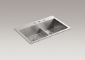 Kohler 3839-3-NA Smart Divide(R) Offset Sink