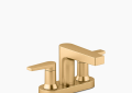 Kohler K-97031-4-2MB Taut(R) Centerset Bathroom Sink Faucet, 1.2 GPM - Vibrant Brushed Moderne Brass