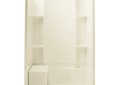 Sterling 72280100-96 48 inch x 36 inch x 74-1/2 inch Accord Series Complete Seated Shower - Biscuit