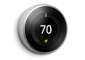 Google T3008US Google Nest Learning Thermostat - Stainless Steel