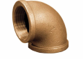 Jones Stephens™ B74005LF Lead Free Pipe Elbow, 3/4 in Nominal, Thread End Style, Bronze
