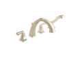 DELTA® T4751-PN Roman Tub Trim, Dryden™, 2 gpm Flow Rate, 8 to 16 in Center, Polished Nickel, 2 Handles, Function: Traditional, Import