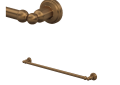 ROHL U.6941 EB Edwardian Wall Mount 25 1/2" Single Towel Bar - English Bronze