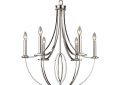 Elk 10121/6 Dione 25'' Wide 6-Light Chandelier - Polished Nickel
