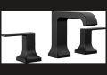 DELTA® 3539LF-BLMPU Velum™ Traditional Bathroom Faucet, 1.2 gpm Flow Rate, 3-13/16 in H Spout, 4 to 16 in Center, Matte Black, 2 Handles, Pop-Up Drain, Import