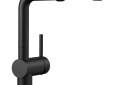 Blanco 526374 LINUS™ Kitchen Faucet, 1.5 gpm Flow Rate, 160 deg Swivel Pull-Out Spout, Coal Black, 1 Handle, 1 Faucet Hole, Import