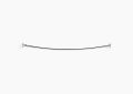 Kohler K-9349-S Expanse Curved Shower Rob - Traditional Design - Polished Stainless/.