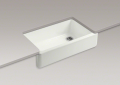 Kohler 6489-NY Self-Trimming(R) Apron Front Single Basin Sink, Tall Apron
