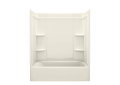Sterling 71370120-96 60 inch x 30-1/8 inch x 73 inch Ensemble Medley Series Tub and Shower with Right-Hand Drain - Biscuit