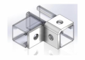 Empire 9068WFZ Left Hand Single Corner Connection, 2 Holes
