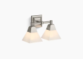 Kohler K-23687-BA02-BNL Memoirs(R) Two-Light Sconce - Vibrant Brushed Nickel