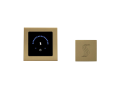 THERMASOL® MTMR-SVSQ-SB MicroTouch Series Modern Steam Shower Kit, LED Display, Square Panel, Satin Brass, Domestic