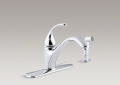 Kohler K-10412-CP Forte Single-Handle Kitchen Faucet - Polished Chrome