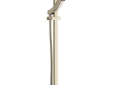 DELTA® 51552-PN Tesla® Hand Shower, 4 Shower Head, 2 gpm Flow Rate, 60 in L Hose, 1/2 in Connection, Polished Nickel, Import