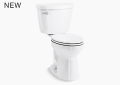 Kohler K-31621-0 Cimarron Comfort Height Two-Piece Elongated Chair Height Toilet - White