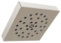 DELTA® 52484-SS-PR Universal Showerhead With H2Okinetic® Technology and Touch-Clean® Technology, 1.75 gpm Max Flow, 4 Sprays, 7-13/16 in L x 7-13/16 in W x 3-3/8 in H Head, Import